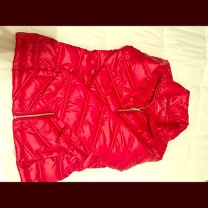 Kenneth Cole Reaction Red Puffer Coat XS
